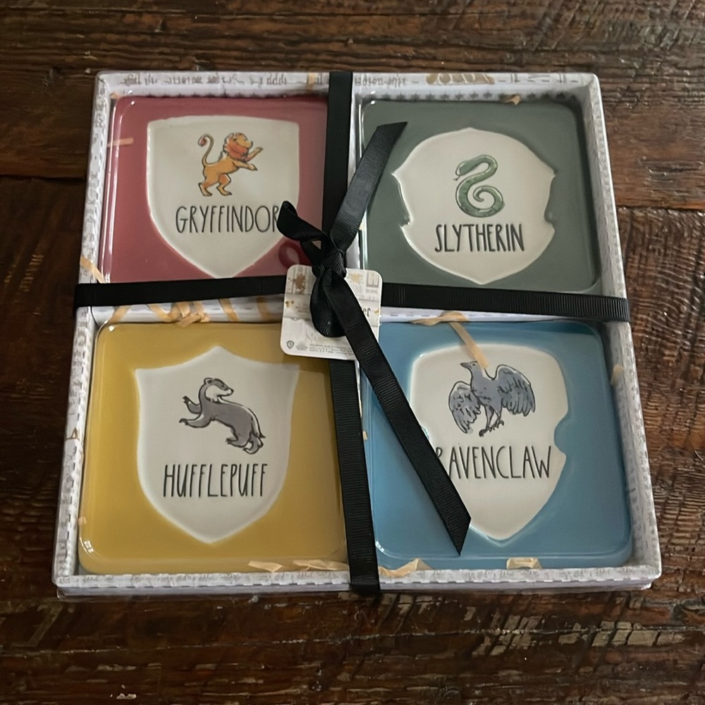 NIB Rae Dunn Harry Potter coaster set